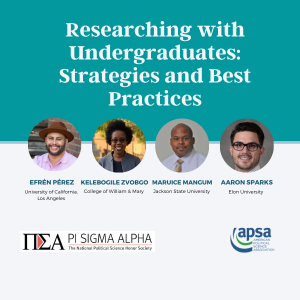 Researching with Undergraduates: Strategies and Best Practices Icon, Watch Here