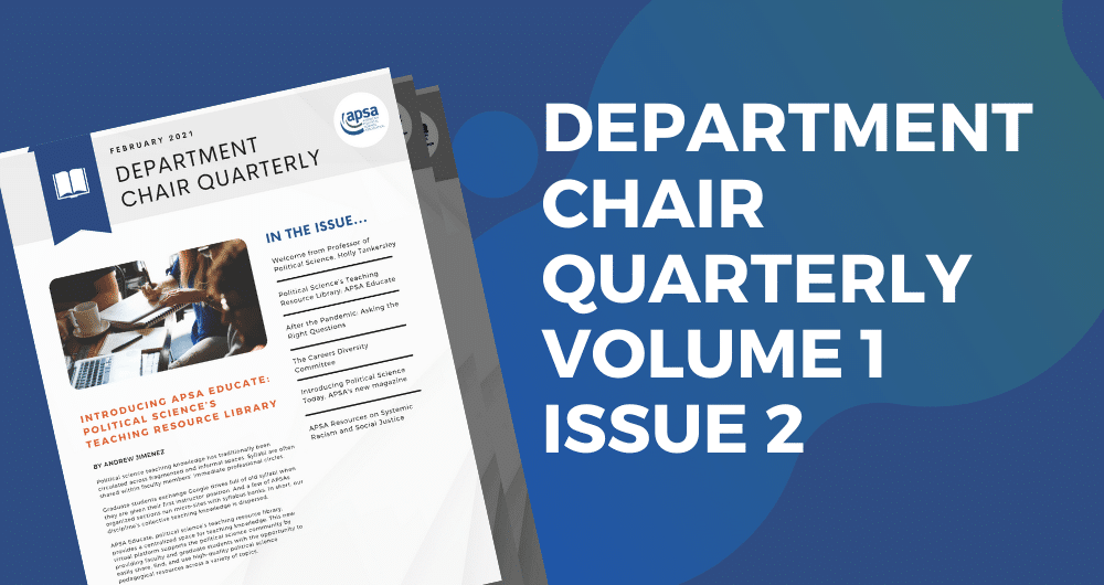 Department Chair Quarterly Articles