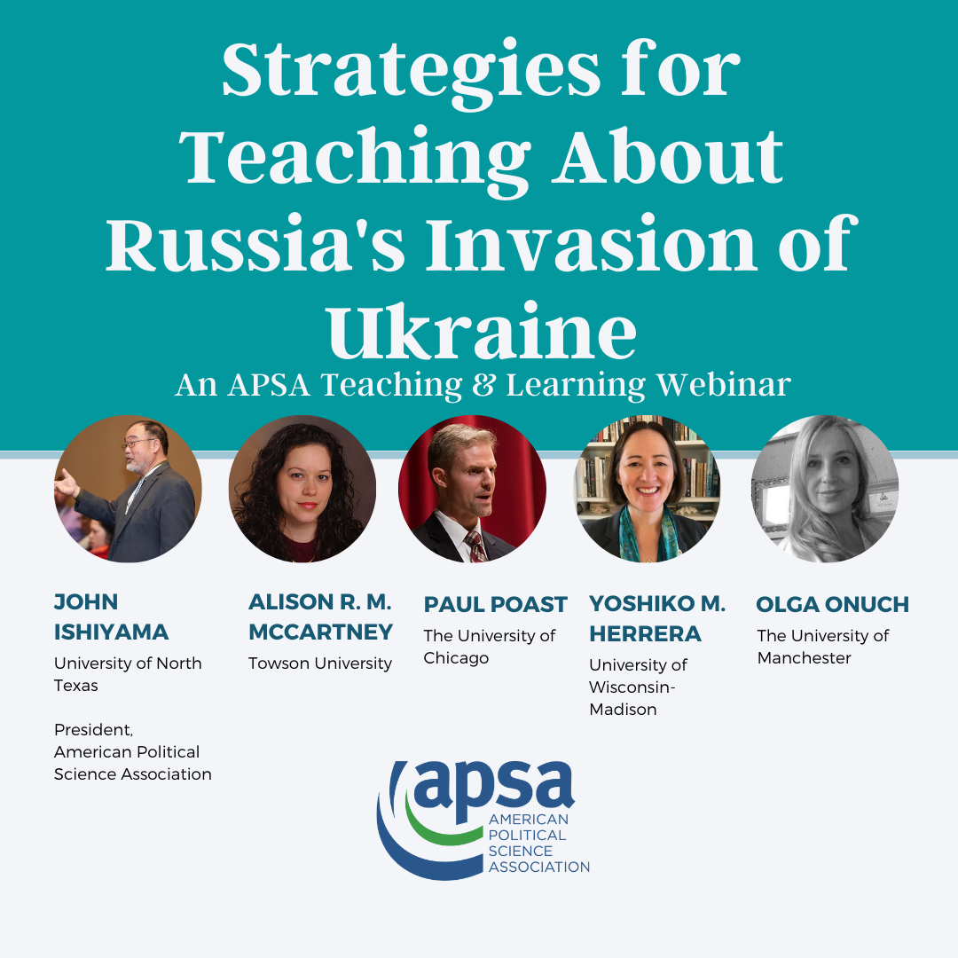 Strategies for Teaching About Russia's Invasion of Ukraine, watch here