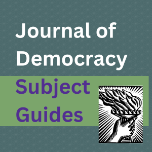 Icon taking you to Journal of Democracy Subject Guides
